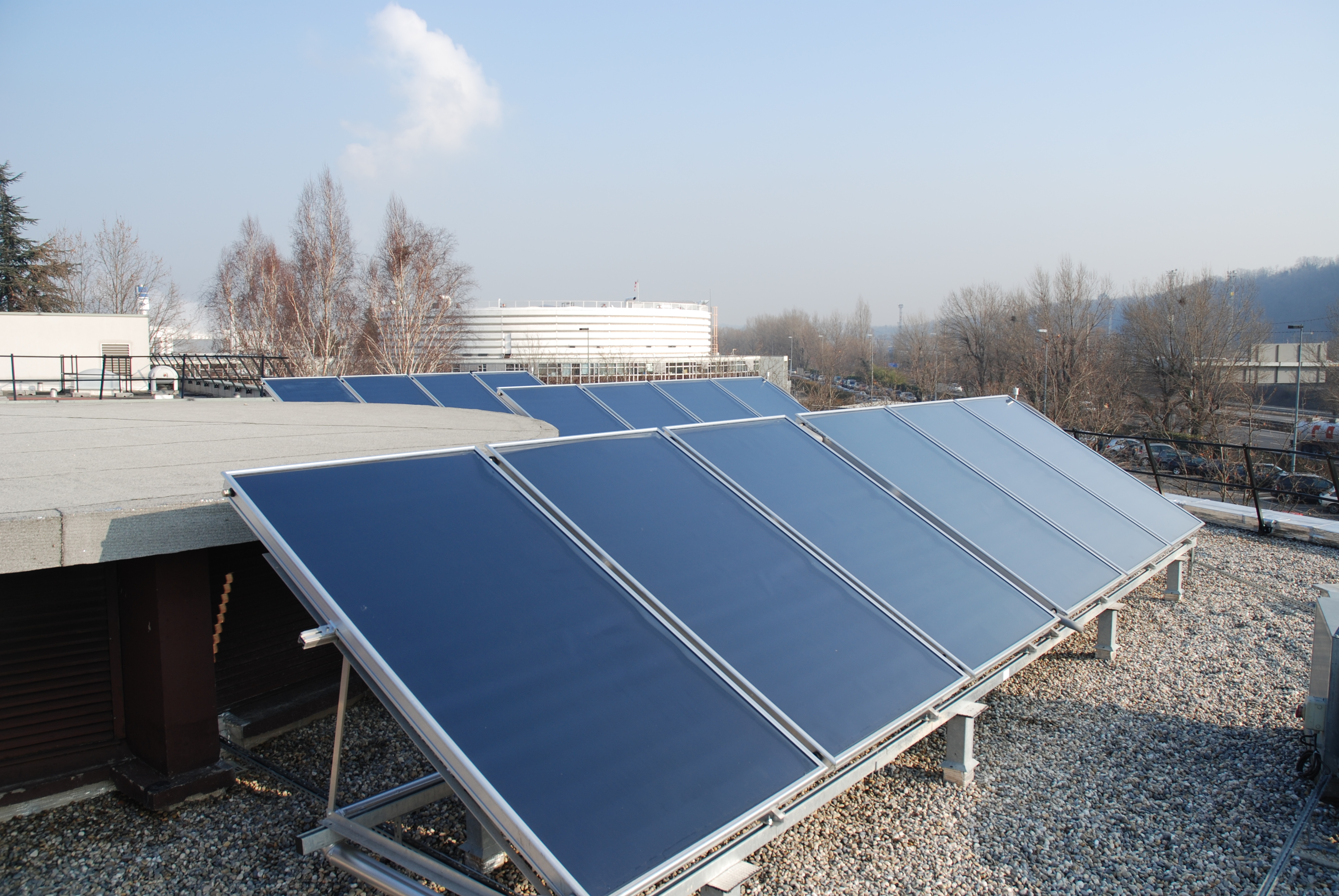 Photos de panneaux solaires thermiques