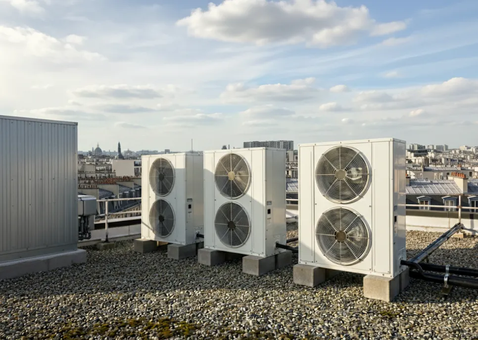 Pompe à chaleur en toiture