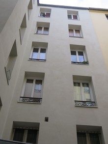 Façade sur cour après ITE